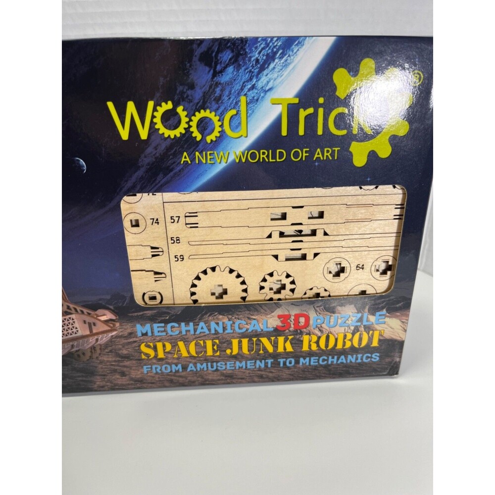 Wood Trick Space Junk Robot Mechanical 3D Puzzle STEM New Hours of Entertainment - Picture 2 of 7